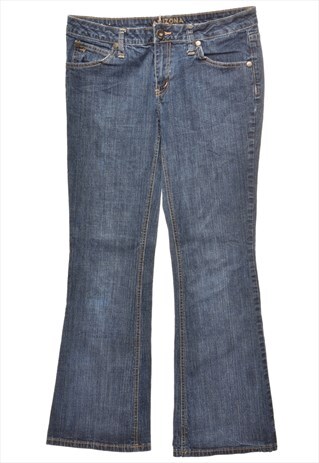 BEYOND RETRO VINTAGE INDIGO FLARED JEANS - W30