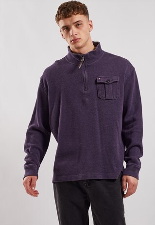 VINTAGE TOMMY HILFIGER 1/4 ZIP SWEATSHIRT