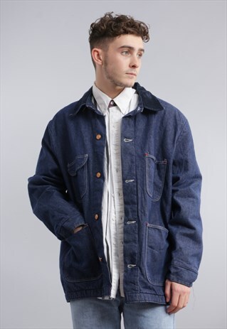 VINTAGE DENIM CHORE WORKER JACKET X412