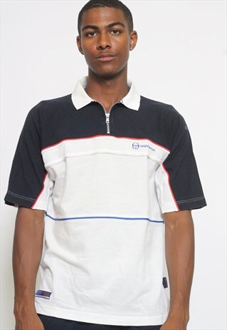 VINTAGE SERGIO TACCCHINI 1/4 ZIP POLO SHIRT