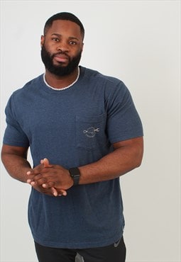 "Men's Carhartt blue pocket print t-shirt