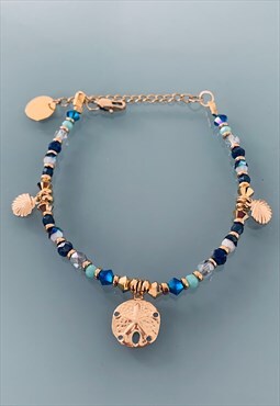 Shell bead bracelet gift idea for women