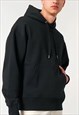 54 Floral Premium Blank Pullover Hoody - Washed Black