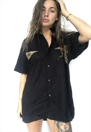 PATTERNED OVERSIZED RETRO VINTAGE UNISEX FESTIVAL SHIRT