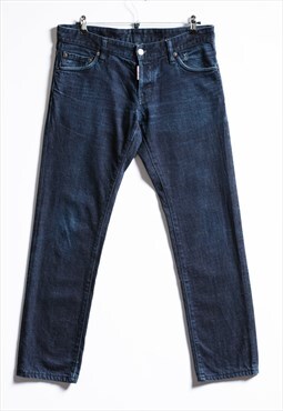 Dsquared Authentic Men's Dark Blue Jeans Pants Size 48 18967