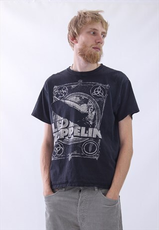 2011 VINTAGE MENS LED ZEPPELIN BANDS MERCH T-SHIRT