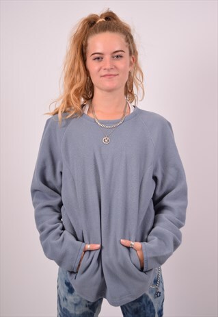 VINTAGE FILA FLEECE JUMPER BLUE