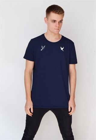 NAVY GE BIRDS T-SHIRT