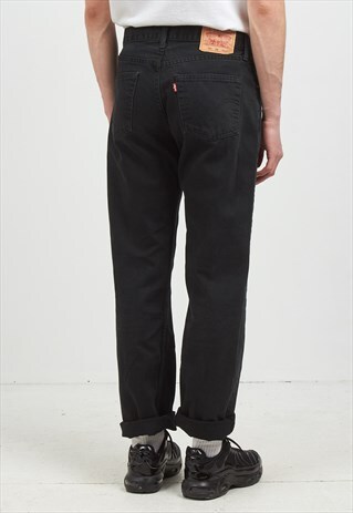 VINTAGE BLACK LEVI'S 751 02 FIT DENIM JEANS
