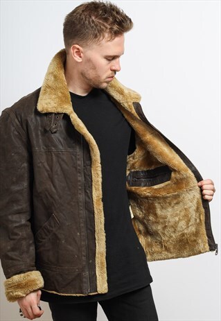 VINTAGE LEATHER AVIATOR JACKET