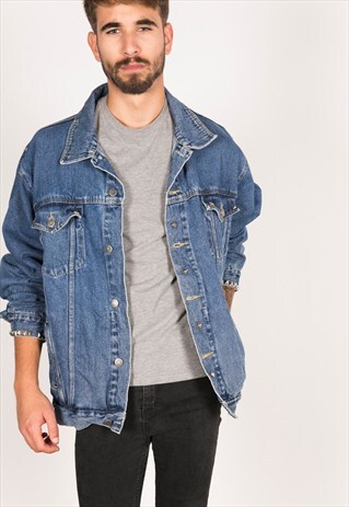 VINTAGE 80S WRANGLER EMBELLISHED DENIM JACKET / R192