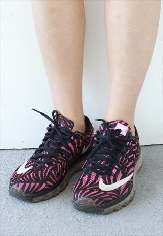 NIKE PINK ZEBRA PRINT AIR MAX RUNNING TRAINNERS