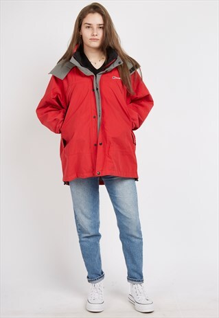 VINTAGE RED BERGHAUS COAT