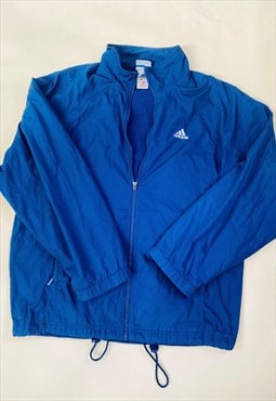 Vintage 90s adidas Size XL Windbreaker in Blue