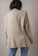 VINTAGE 90S OVERSIZED BLAZER IN ECRU