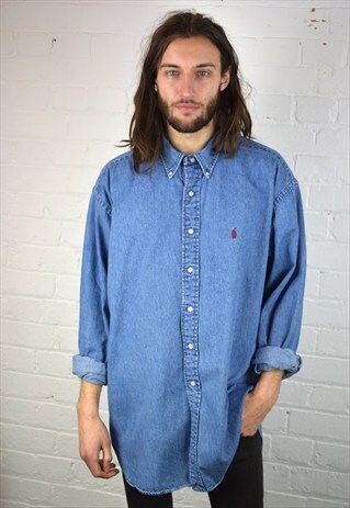 VINTAGE 90'S RALPH LAUREN DENIM SHIRT
