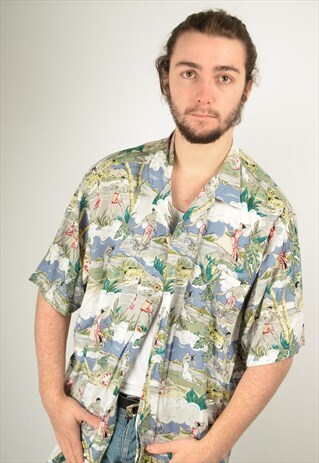 VINTAGE HAWAIIAN PATTERNED SHIRT