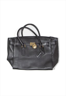 MICHAEL KORS Leather Look Clutch Bag Black Womens