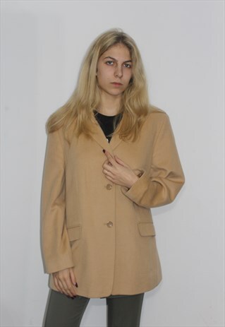 VINTAGE 90' OLDSCHOOL BEIGE OVERSIZE JACKET