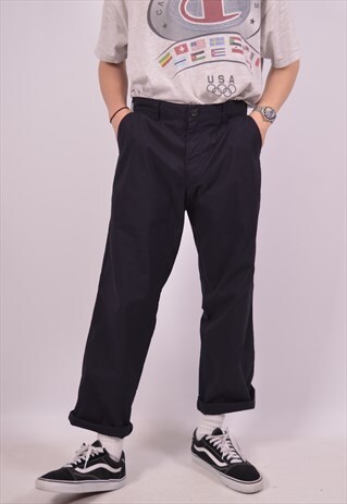 VINTAGE ARMANI JEANS TROUSERS NAVY BLUE