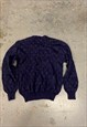 VINTAGE ABSTRACT PATTERNED JUMPER COTTAGECORE CHUNKY KNIT