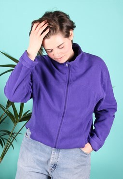 Vintage Fleece in Purple with Zip