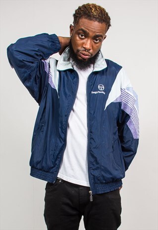 90'S SERGIO TACCHINI BLUE TRACKSUIT JACKET TOP