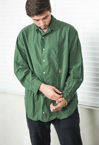 VINTAGE TOMMY HILFIGER SHIRT LOGO 90S L 10