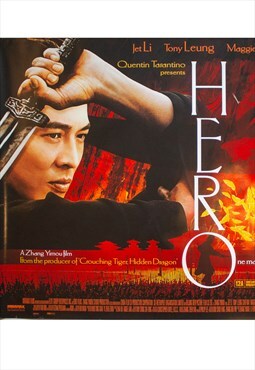HERO Jet Li 2004 ex-display quad Original Movie Poster