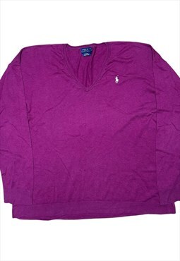 vintage womens polo ralph Lauren pima cotton pink jumper
