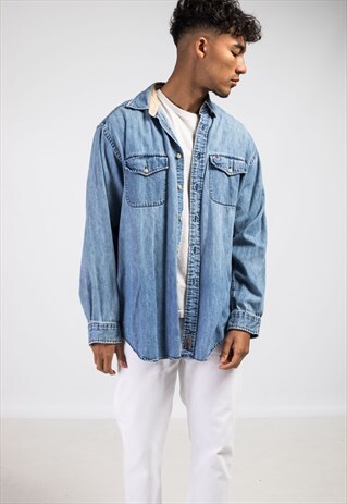 VINTAGE TOMMY HILFIGER DENIM SHIRT