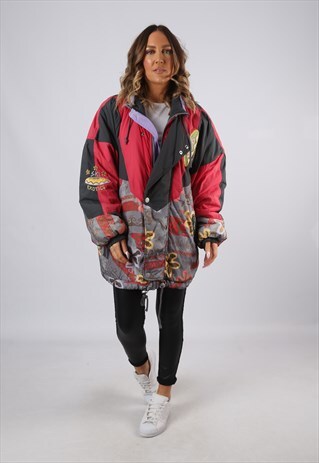 SKI JACKET SNOW SPORTS OVERSIZED PATTERNED UK 18 (BJBD)