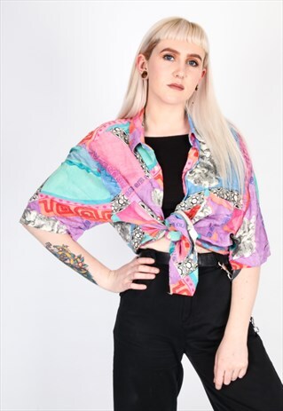 VINTAGE PATTERN SHIRT NS475