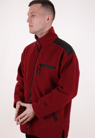 90S VINTAGE HELLY HANSEN FLEECE 1/2 ZIP JUMPER A8541