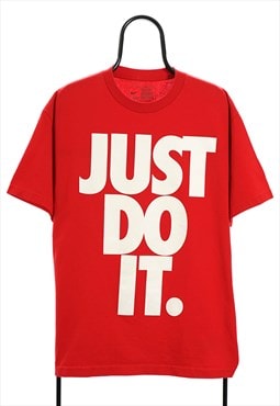 Nike Red Slogan TShirt Womens