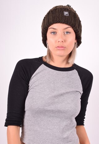 FILA WOMENS VINTAGE HAT ONE SIZE BROWN 90'S