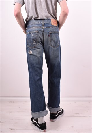 LEVI'S 512 MENS VINTAGE JEANS W33 L32 BLUE 90S