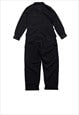 BOILER SUIT IN BLACK HIGH QUALITY UTILITY JUMPSUIT WORK WEAR