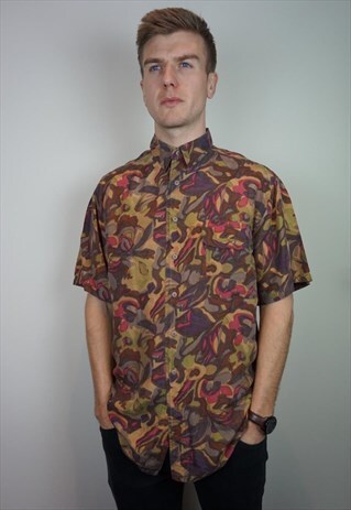 PURE SILK PATTERNED SHIRT