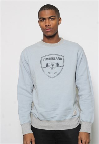 VINTAGE TIMBERLAND LOGO SWEATSHIRT BLUE