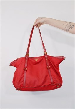 Red Prada shoulder handbag