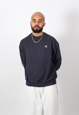 VINTAGE CHAMPION SWEATSHIRT BLUE