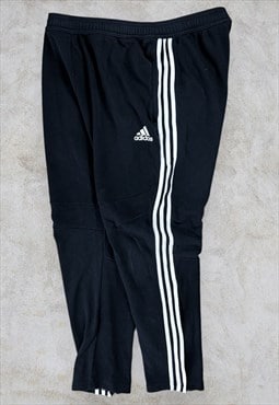 Adidas Black Joggers Sweatpants Striped Men's XL