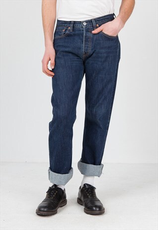 VINTAGE BLUE LEVI'S 501 FIT DENIM JEANS