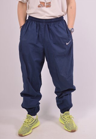 VINTAGE NIKE TRACKSUIT TROUSERS BLUE