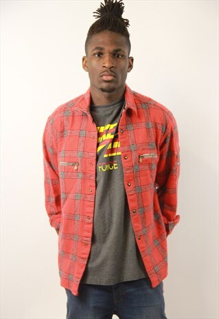 VINTAGE FLANNEL THICK SHIRT