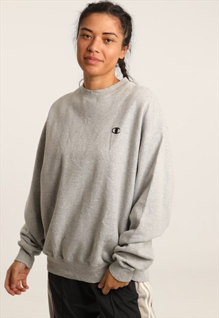 VINTAGE CHAMPION EMBROIDERED LOGO SWEATSHIRT