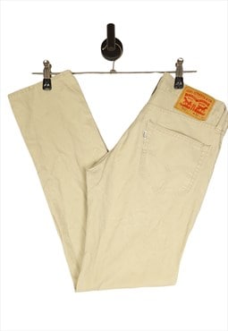 Levi's Chino Trousers Size W30 L32 In Beige Men's 