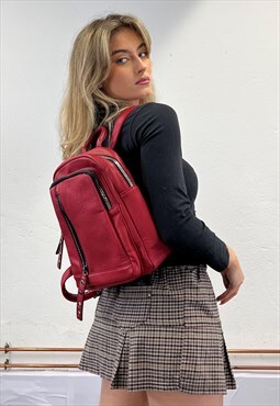 Vintage Red Backpack