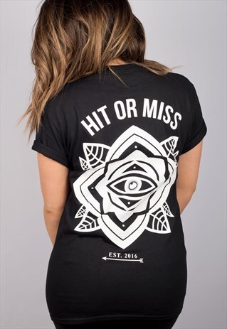 EYE MANDALA BLACK T-SHIRT